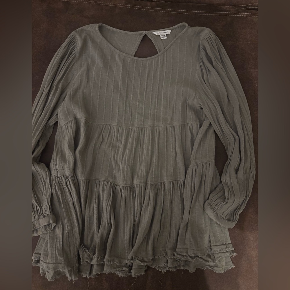 American Eagle Outfitters Green Blouse